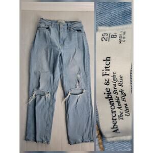 Abercrombie & Fitch Jeans Womens 29 Curve Love Ankle Straight Ultra High Rise